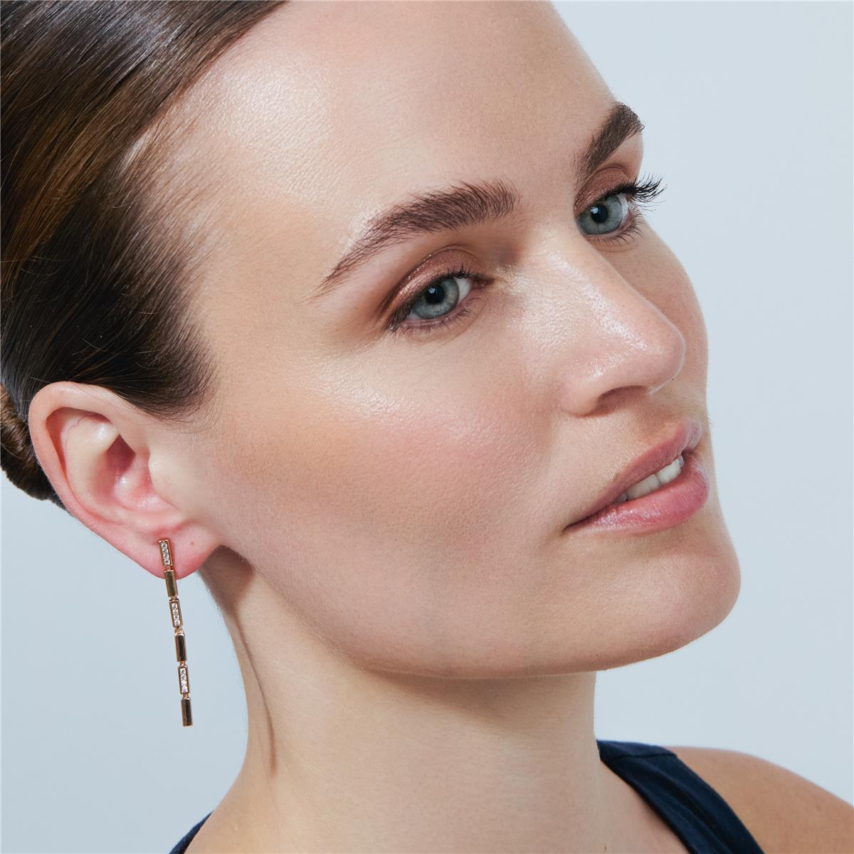 Pendientes Shahjal acabado oro rosa 18k - Shahjal