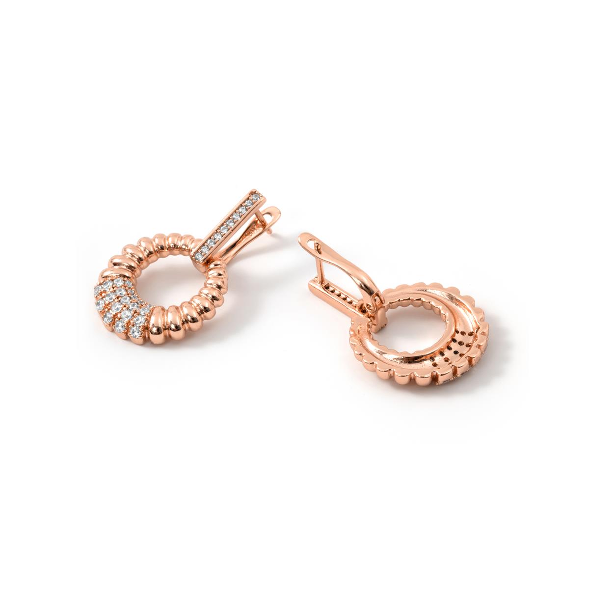 Pendientes Ritan acabado oro rosa 18k - Ritan
