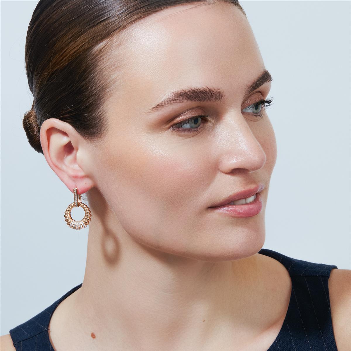 Pendientes Ritan acabado oro rosa 18k - Ritan