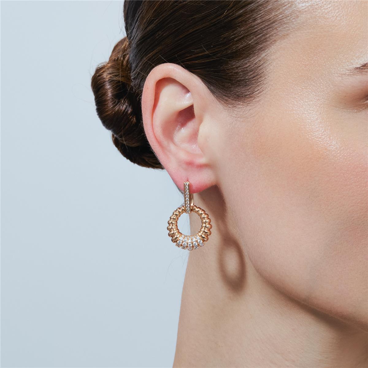 Pendientes Ritan acabado oro rosa 18k - Ritan