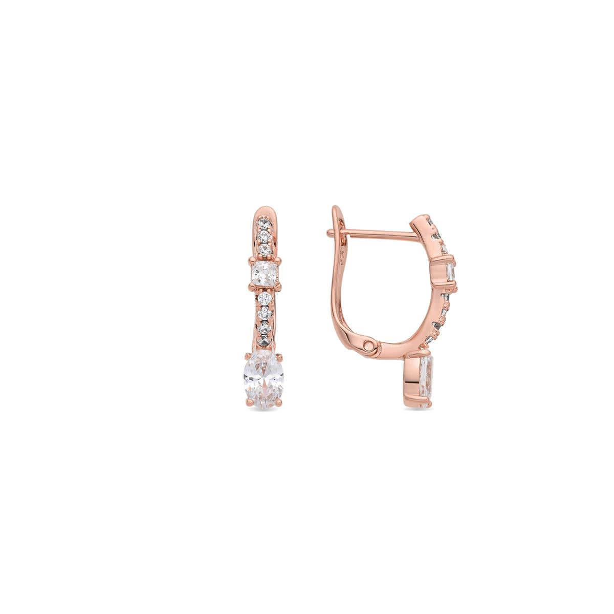 Pendientes Jiskirs acabado oro rosa 18k - Jiskirs