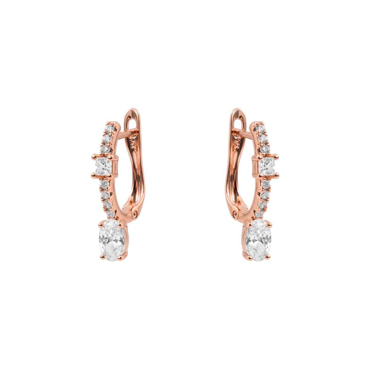 Pendientes Jiskirs acabado oro rosa 18k - Jiskirs