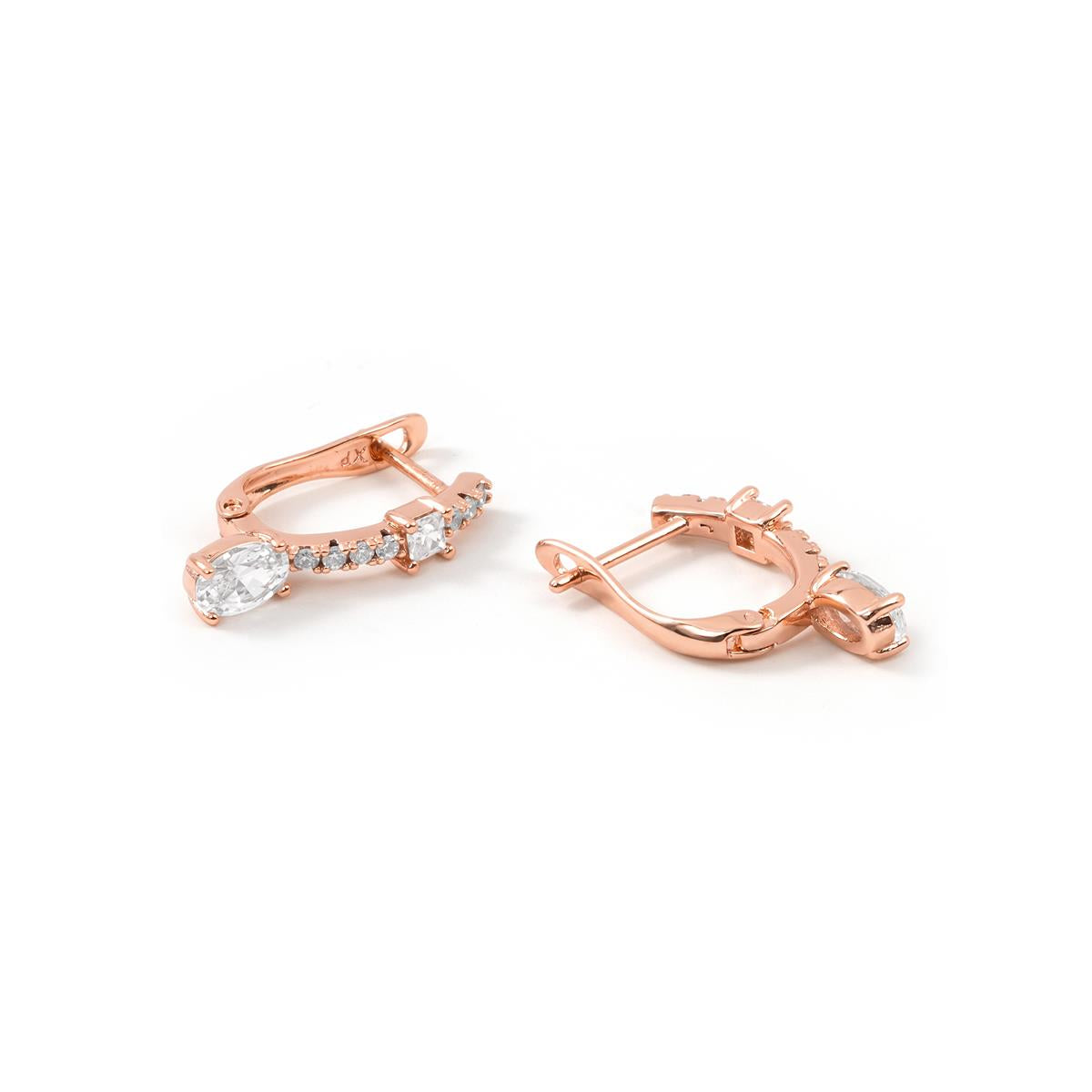 Pendientes Jiskirs acabado oro rosa 18k - Jiskirs