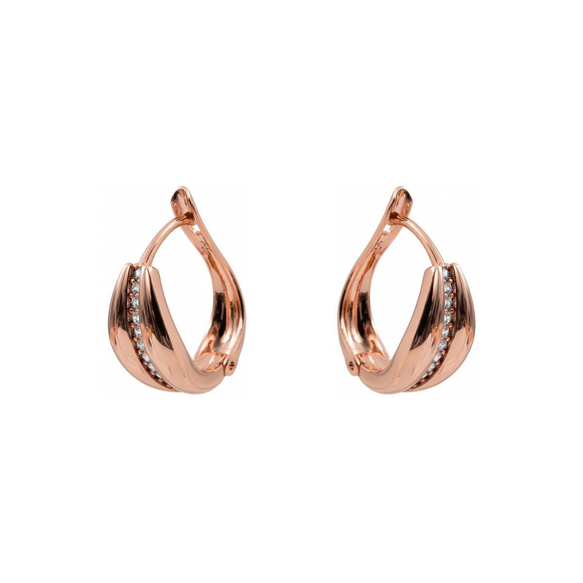 Pendientes Malorne acabado oro rosa 18k - Malorne