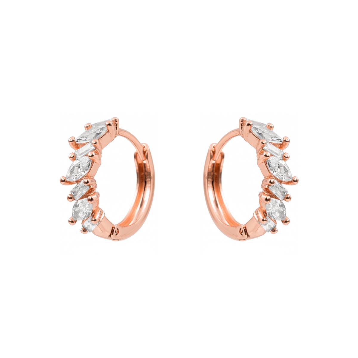 Pendientes Bao acabado oro rosa 18k - Bao