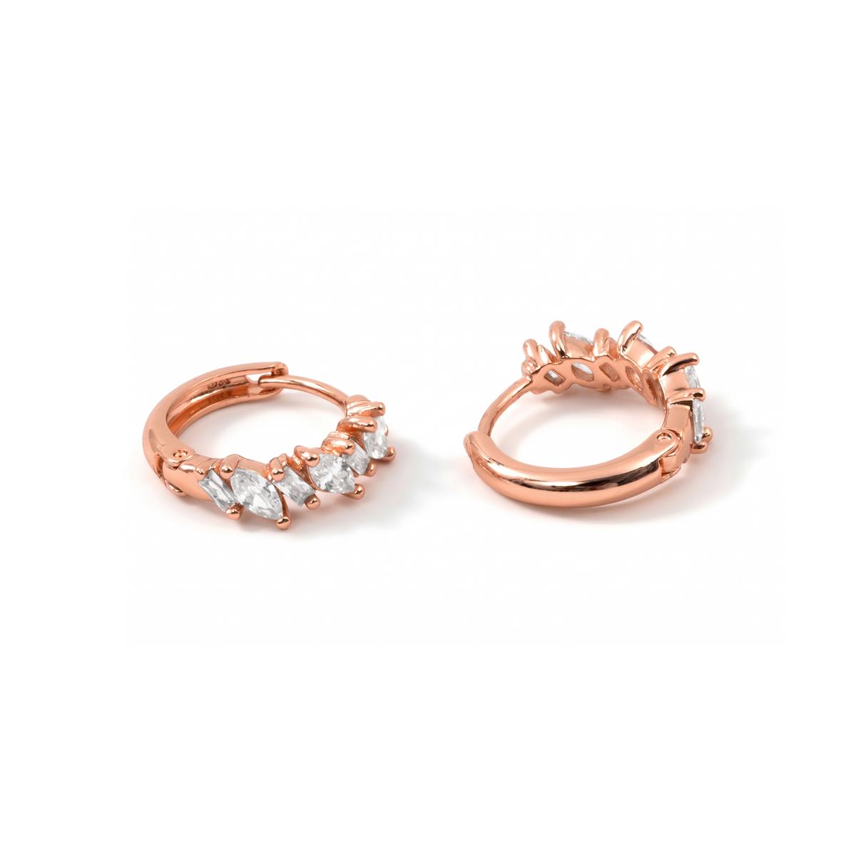 Pendientes Bao acabado oro rosa 18k - Bao