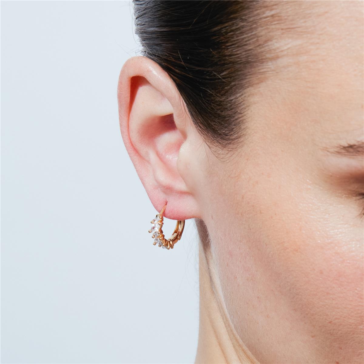 Pendientes Bao acabado oro rosa 18k - Bao