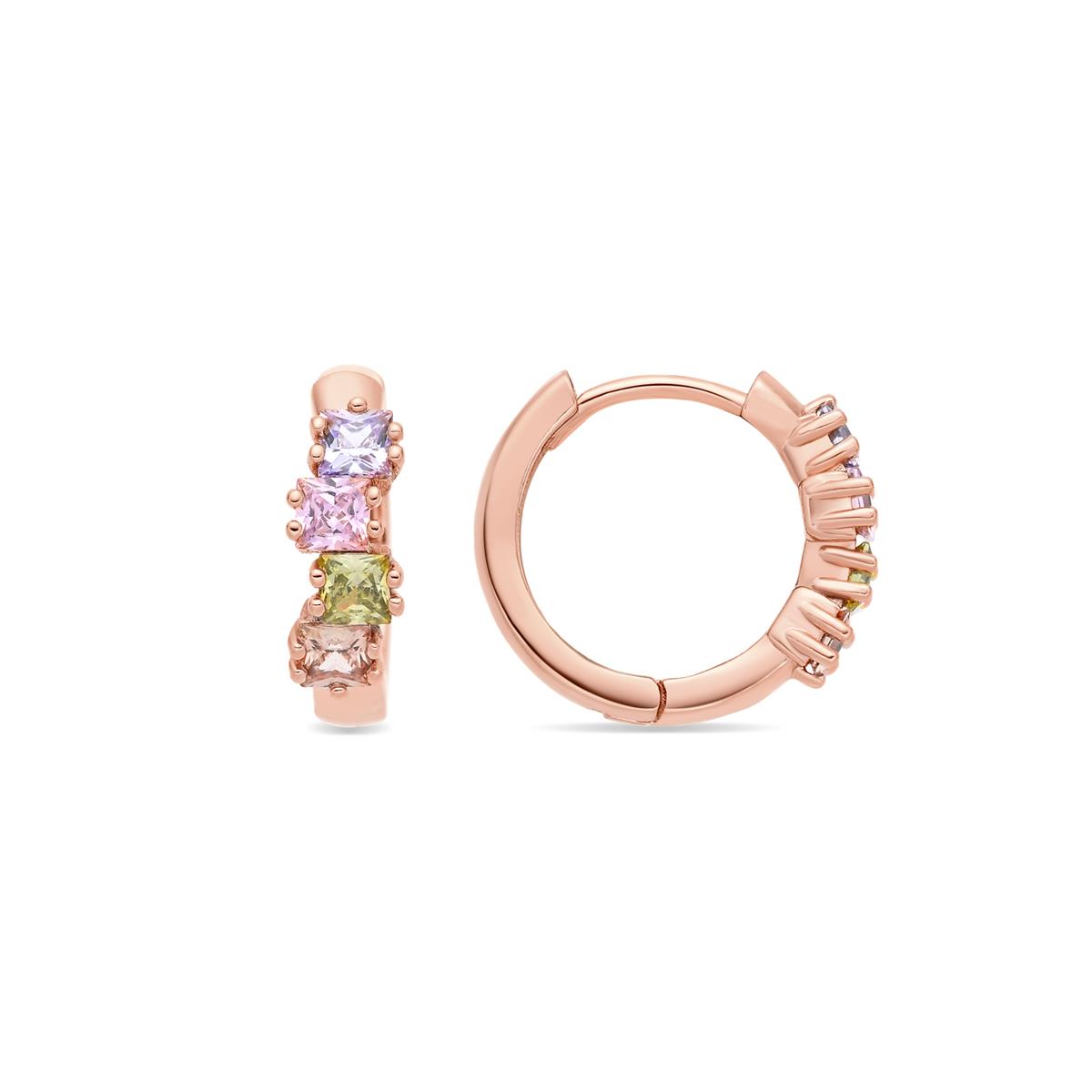 Pendientes Ronxa acabado oro rosa 18k - Ronxa