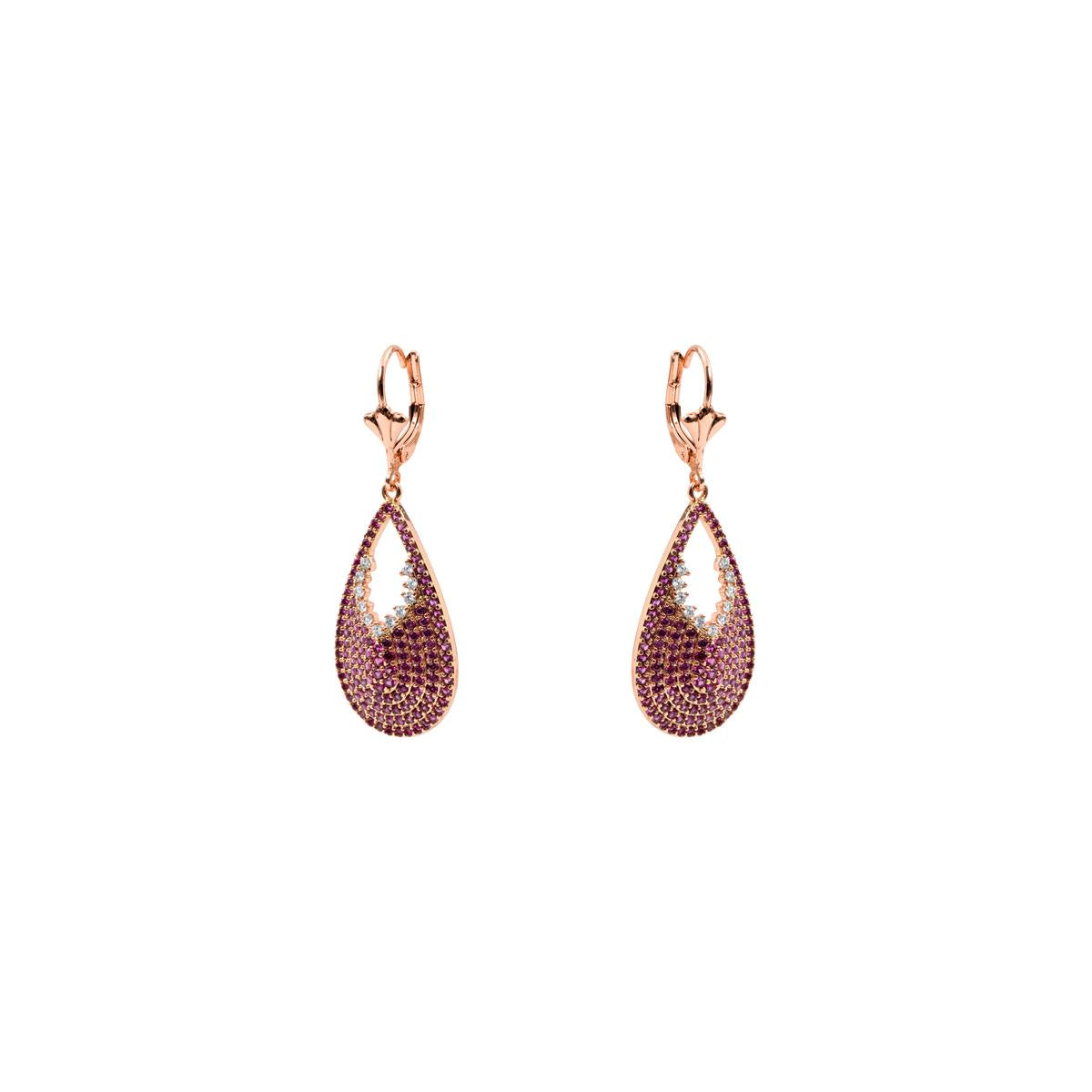 Pendientes Fenbach acabado oro rosa 18k - Fenbach