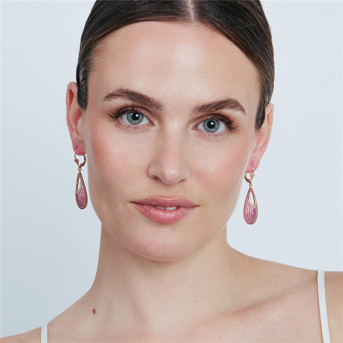 Pendientes Fenbach acabado oro rosa 18k - Fenbach