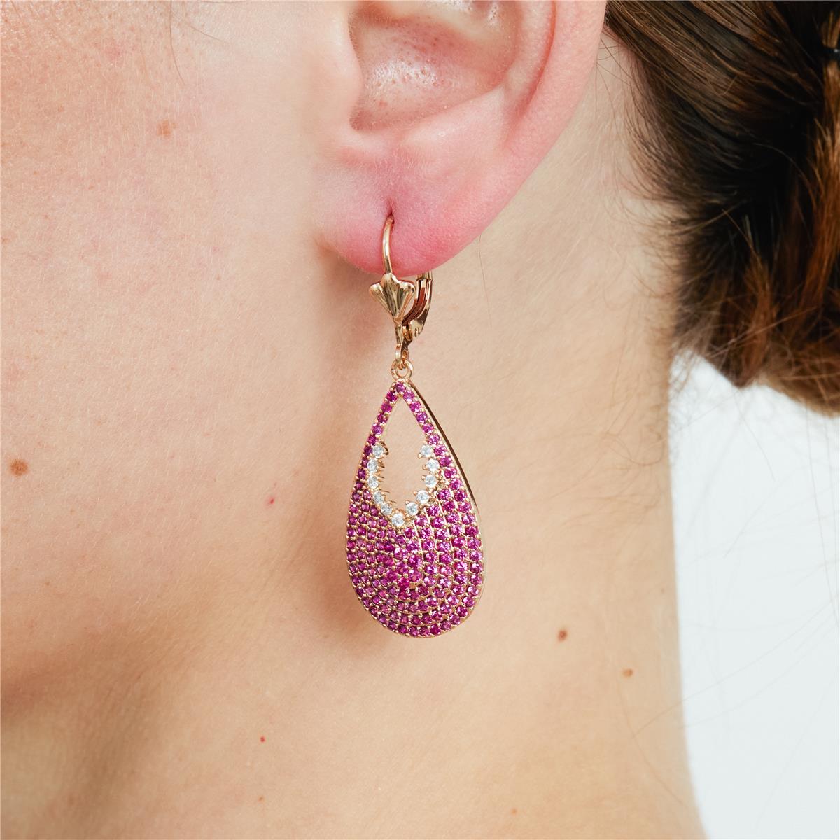 Pendientes Fenbach acabado oro rosa 18k - Fenbach