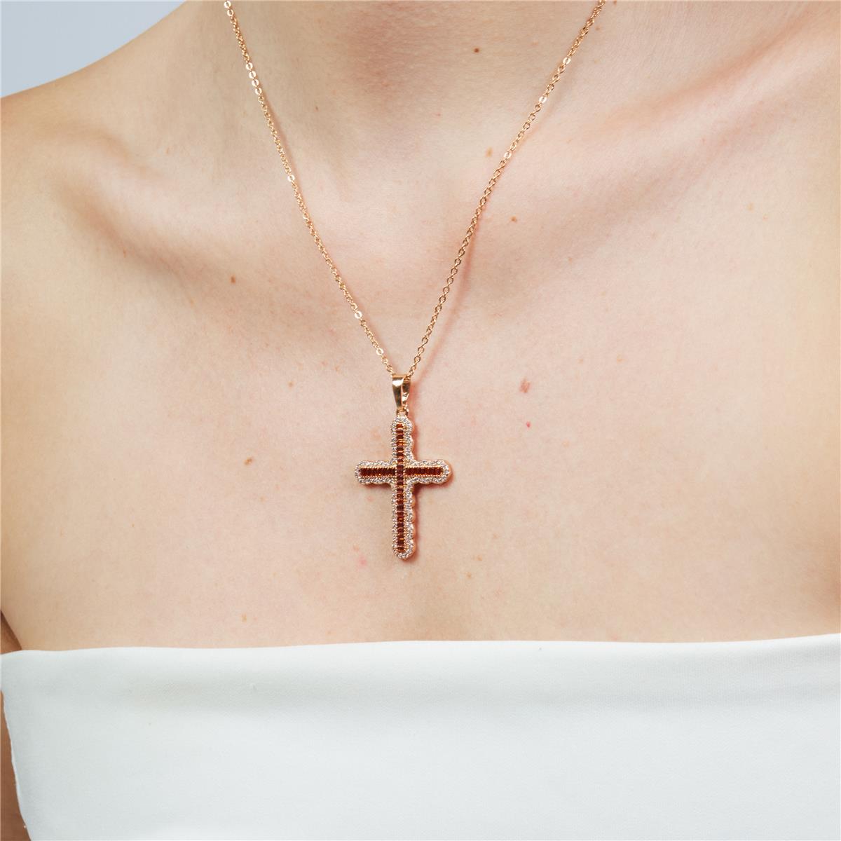 Halsband Emfir mit 18k Roségold-Finish - Emfir