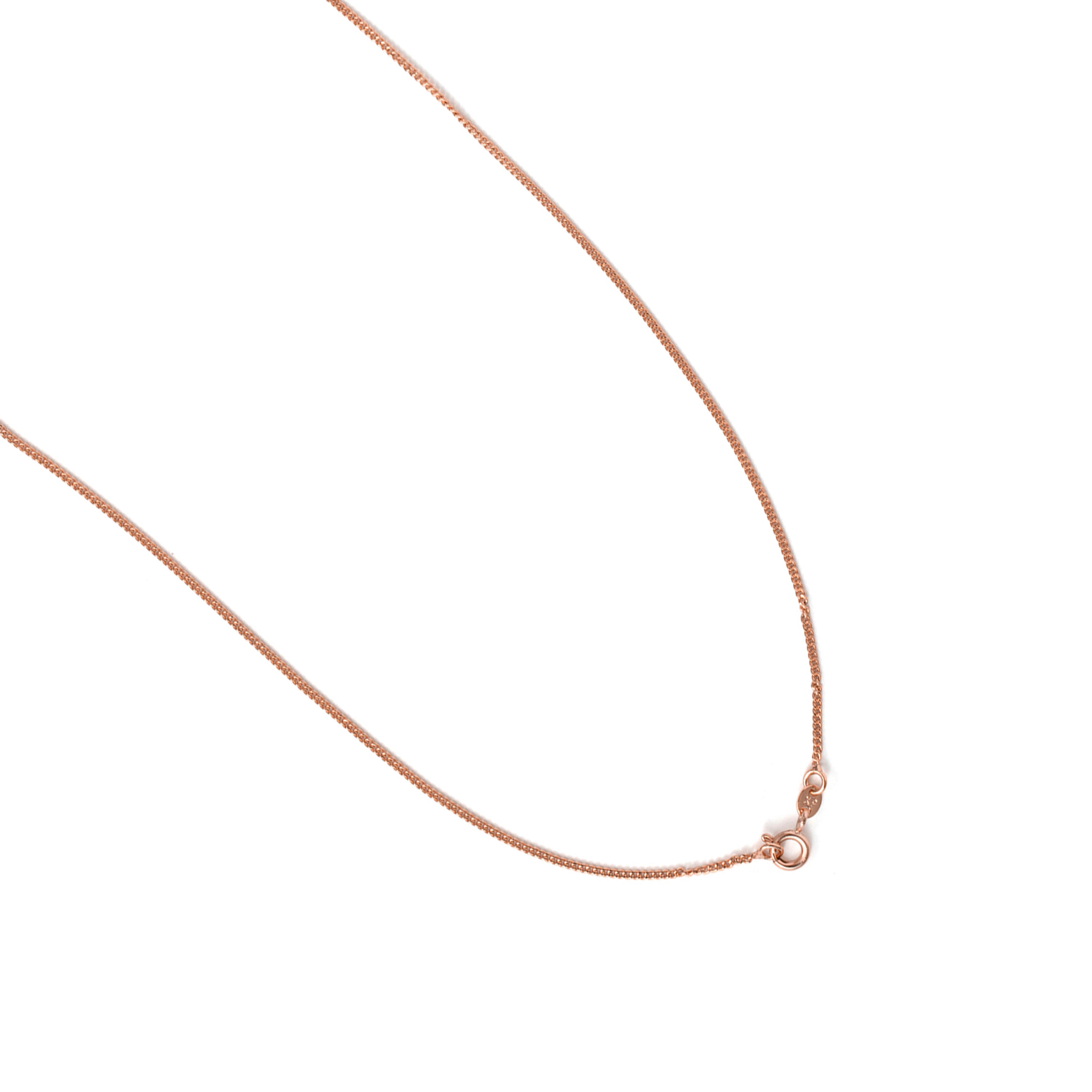 Collana di zirconi acquamarina con finitura in oro rosa 18k - Huape
