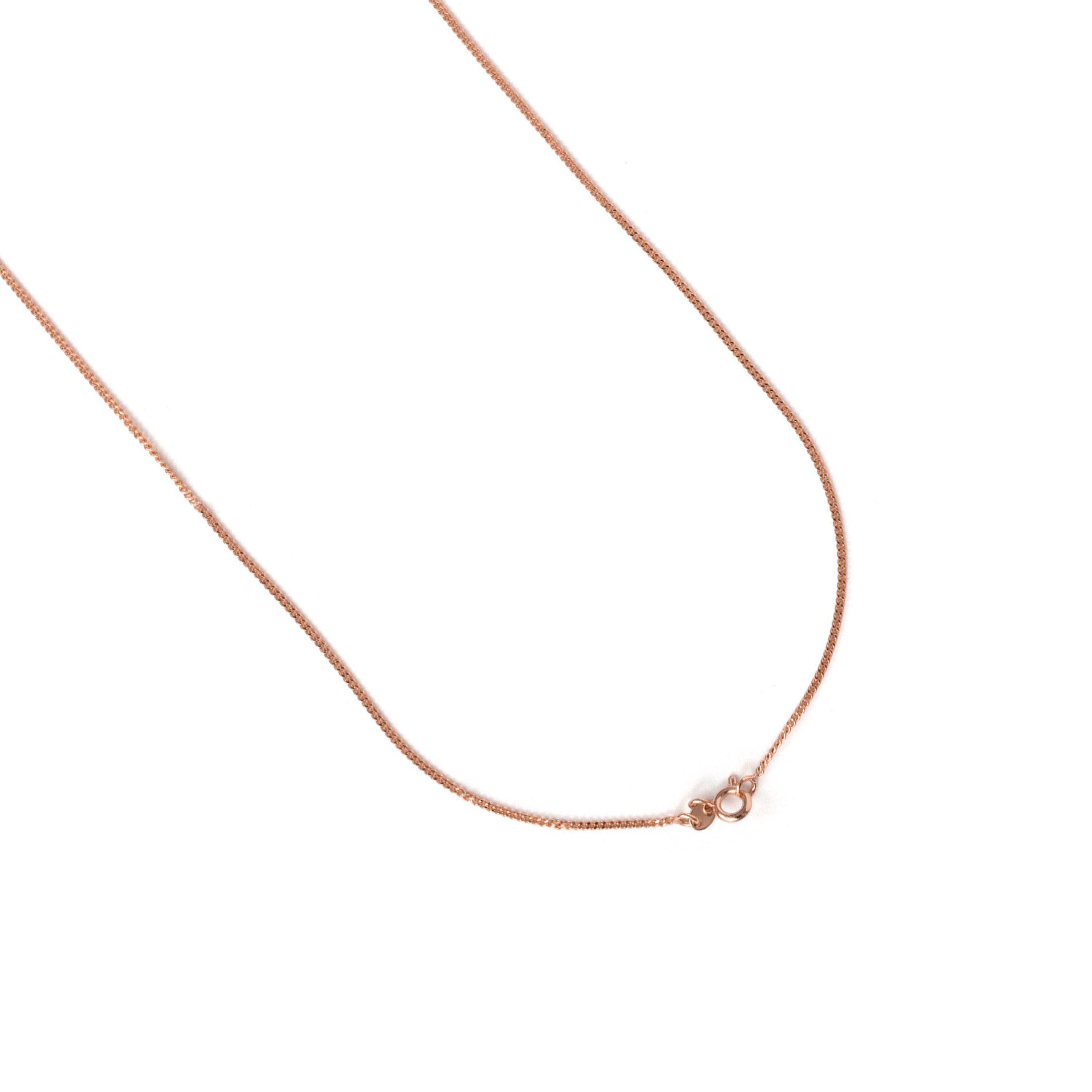 Bright Zircon Necklace with 18k Rose Gold Finish - Baenta