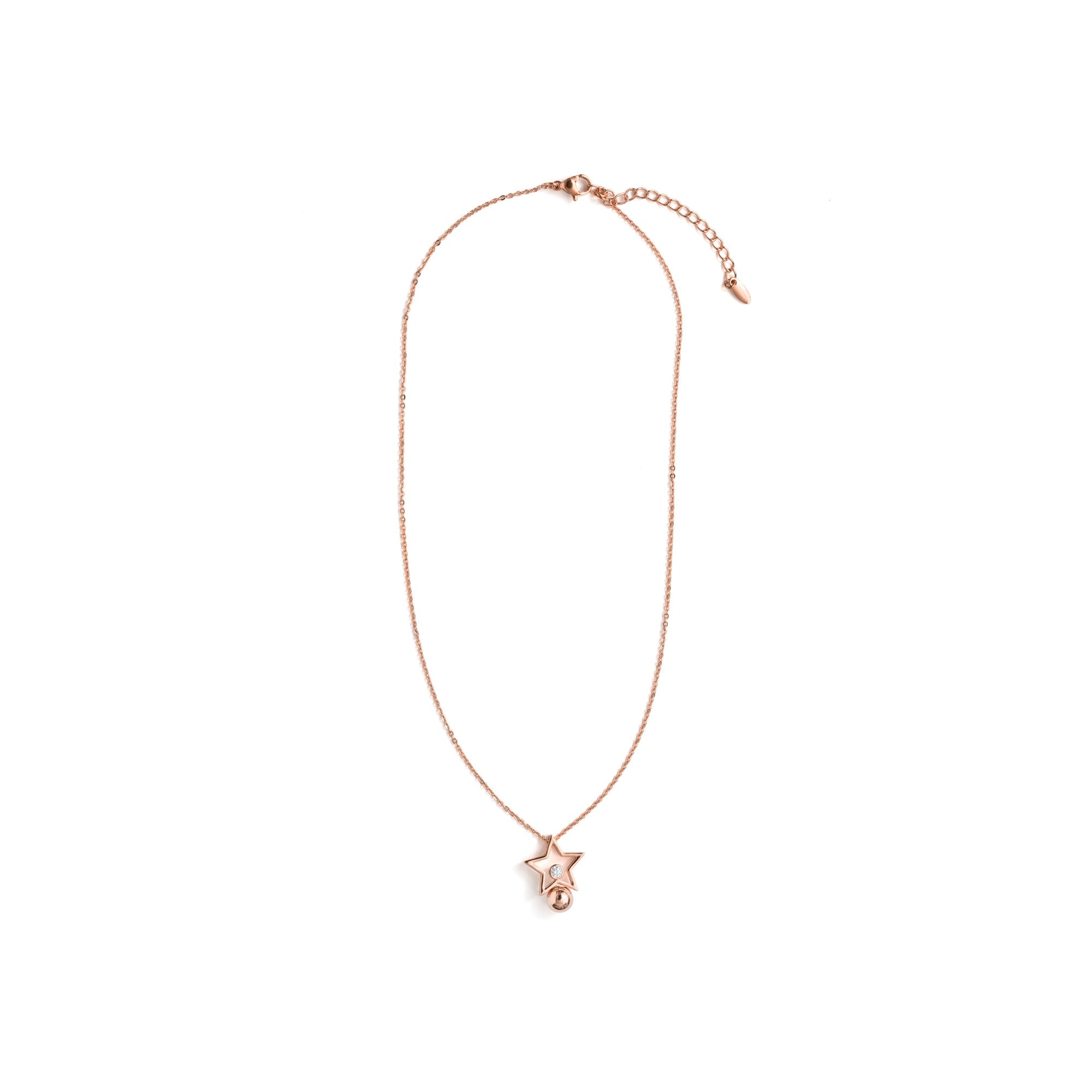 18k Roségold-Finish Halskette mit funkelndem Zirkonia - Losath