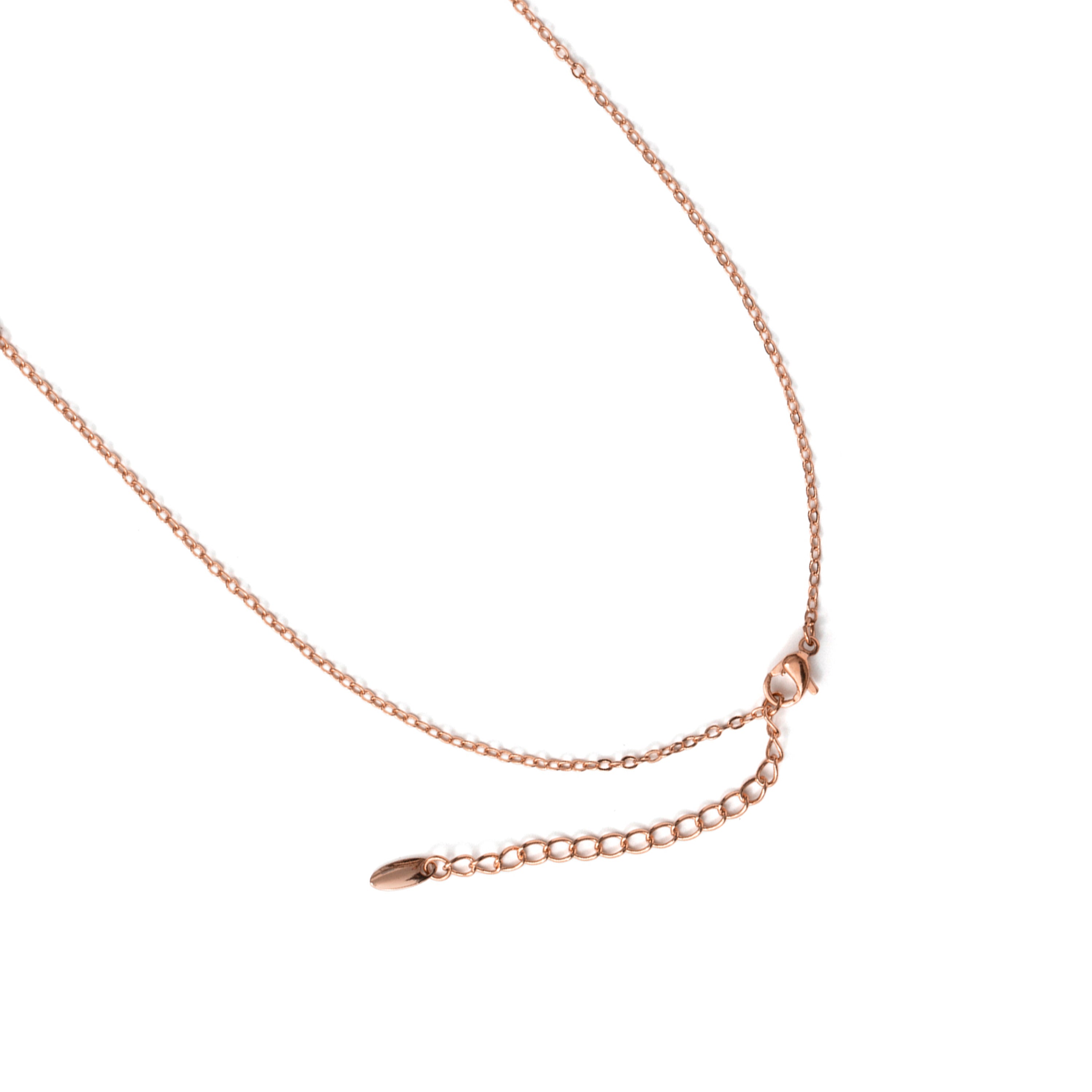 Collier en zircon multicolore finition or rose 18 carats - Varwi