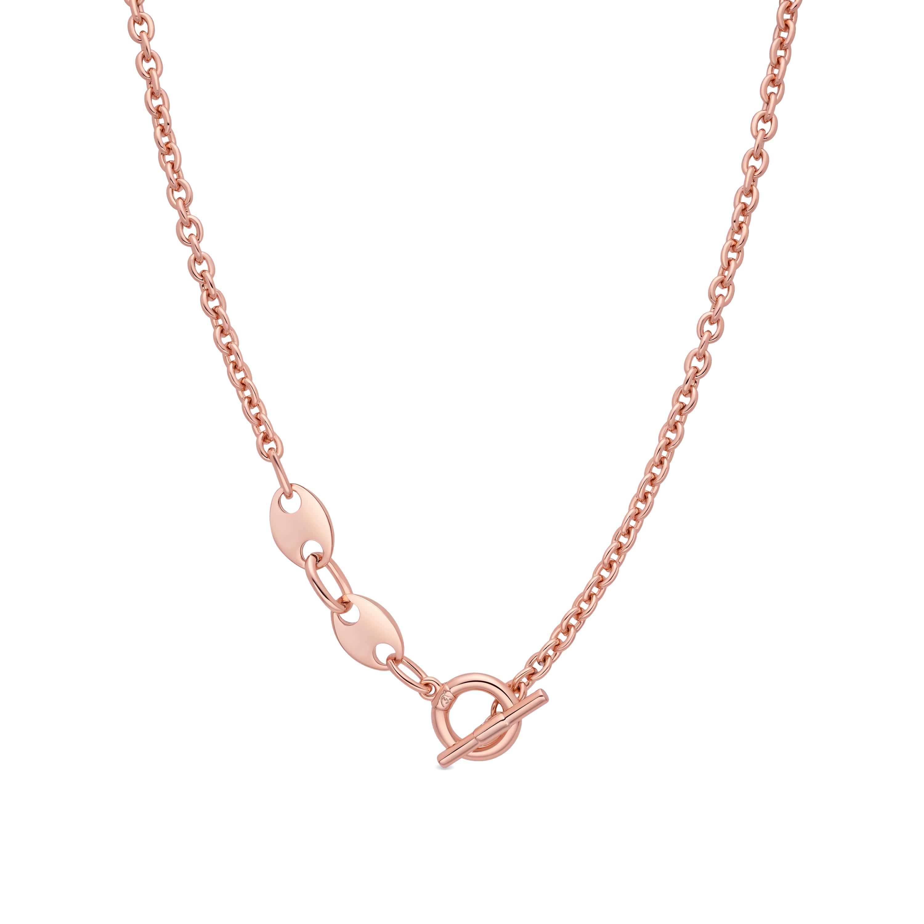 18k rose gold finished necklace - Rocain