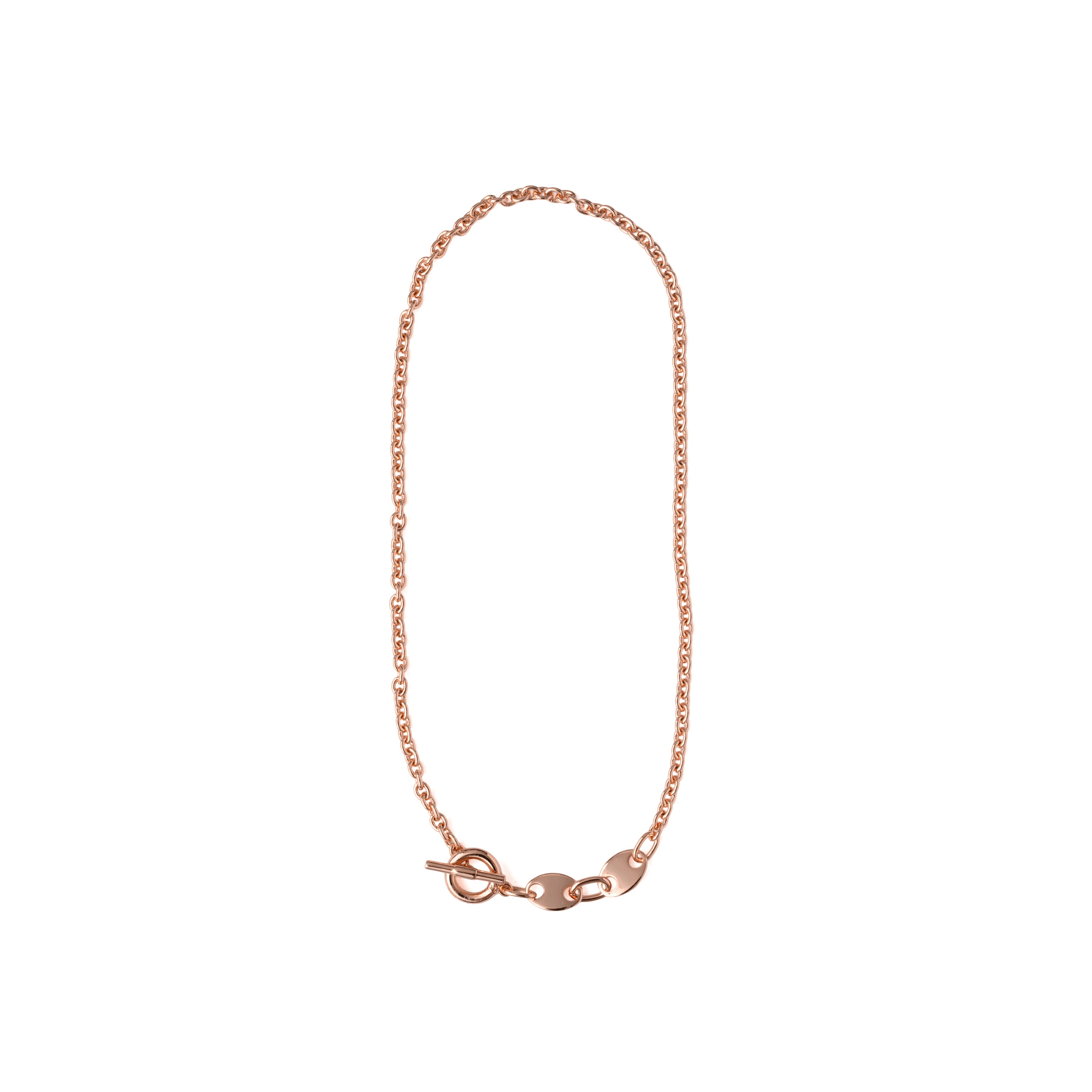 18k rose gold finished necklace - Rocain