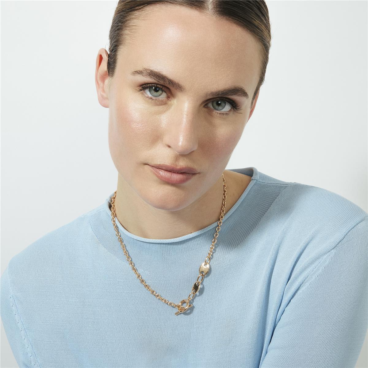 18k rose gold finished necklace - Rocain