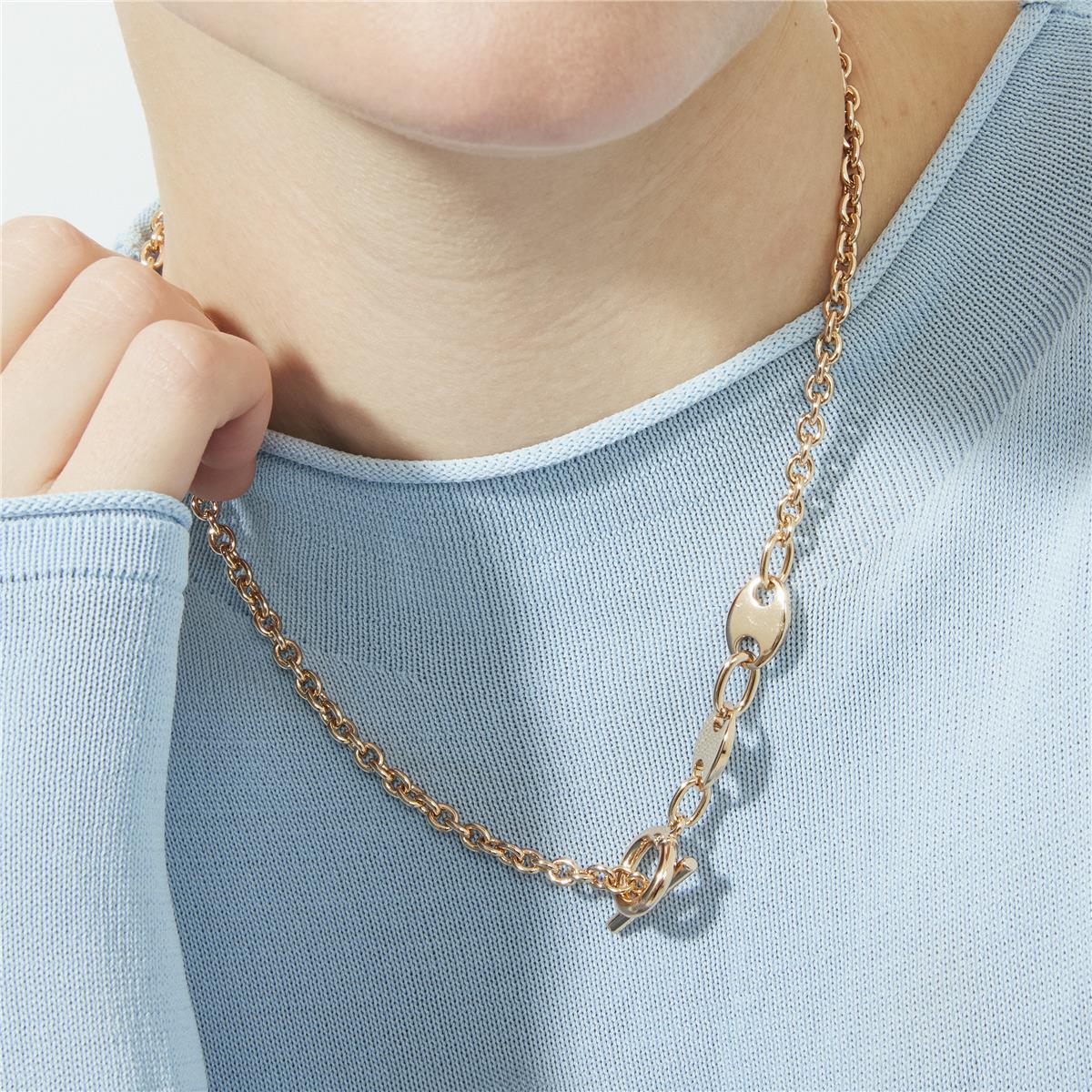 18k rose gold finished necklace - Rocain