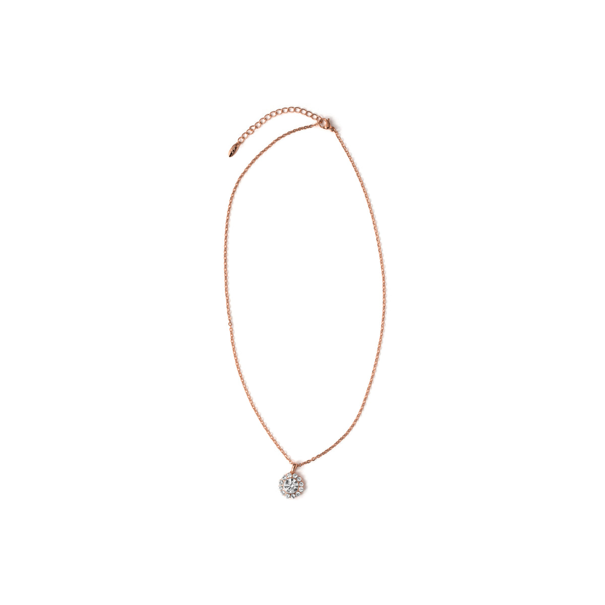 Collar de Circonita Brillante acabado en oro rosa de 18k - Tinea