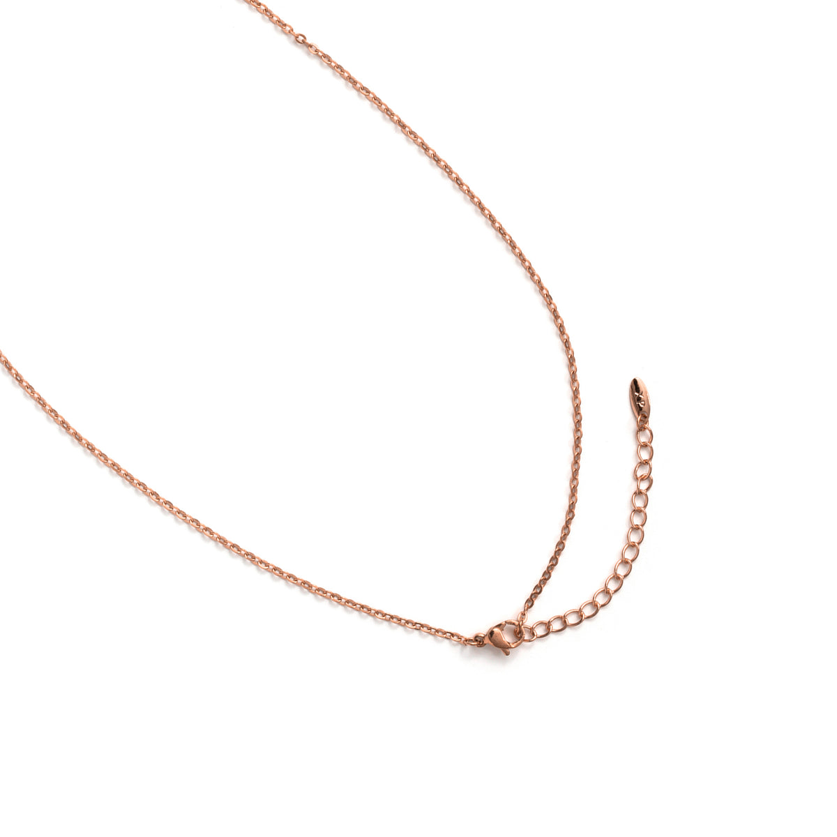 Collar de Circonita Brillante acabado en oro rosa de 18k - Tinea