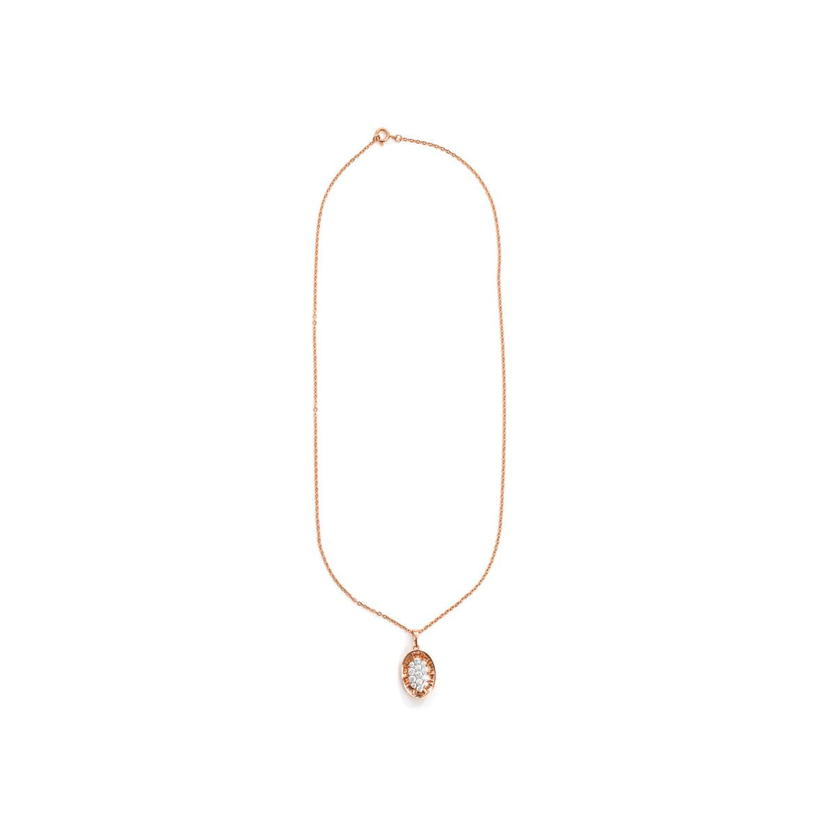 Colar Cafor acabamento em ouro rosa 18k - Cafor