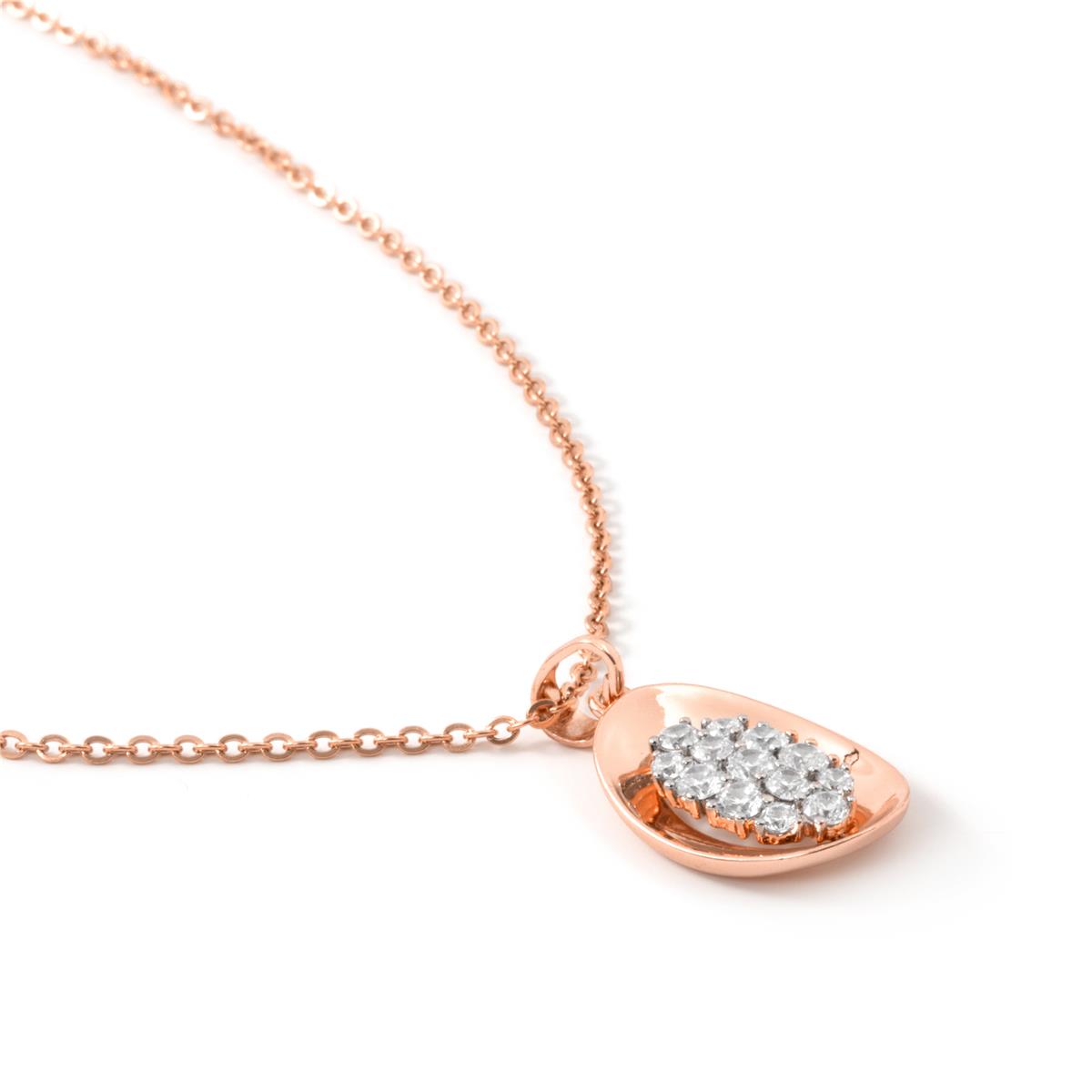 Colar Cafor acabamento em ouro rosa 18k - Cafor