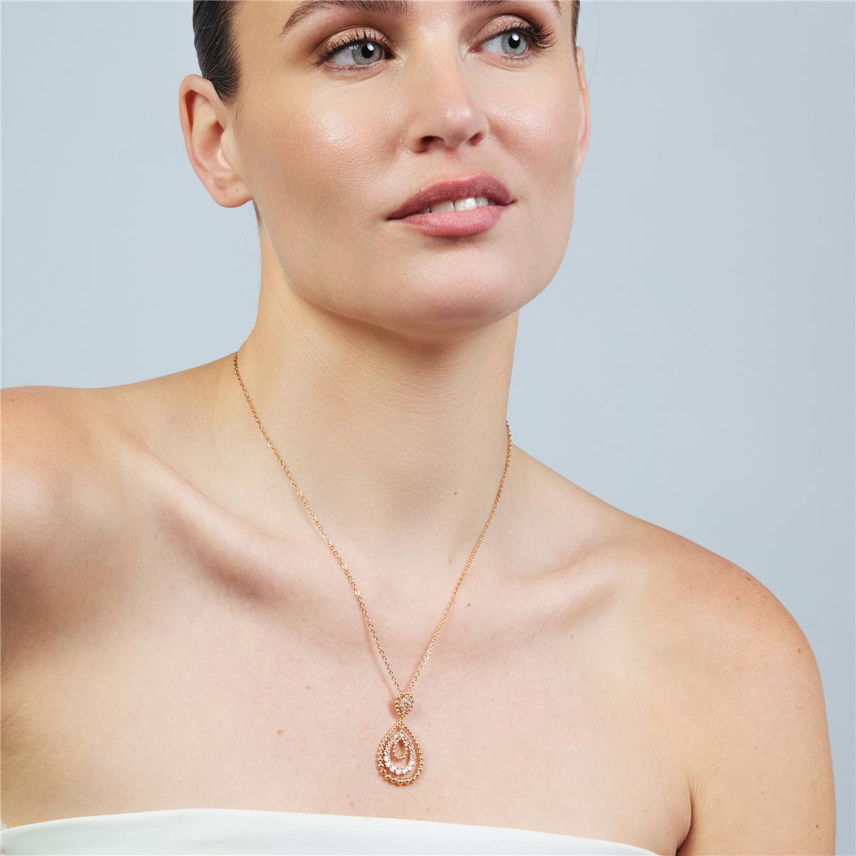 Collar Daxli acabado oro rosa 18k - Daxli