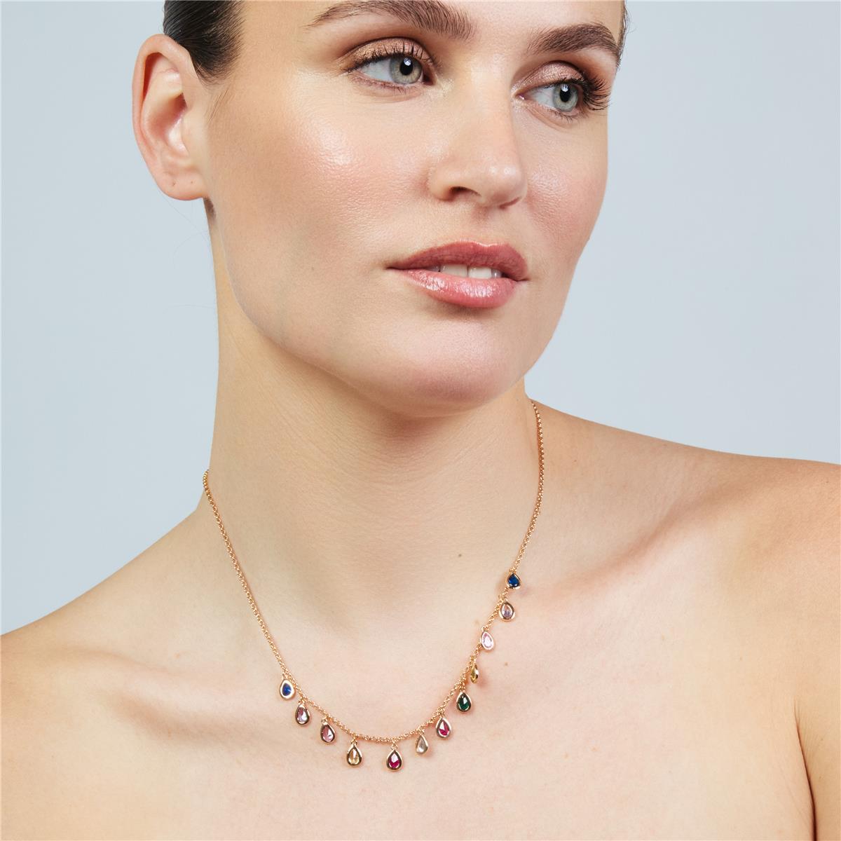 Collar Lo acabado oro rosa 18k - Lo