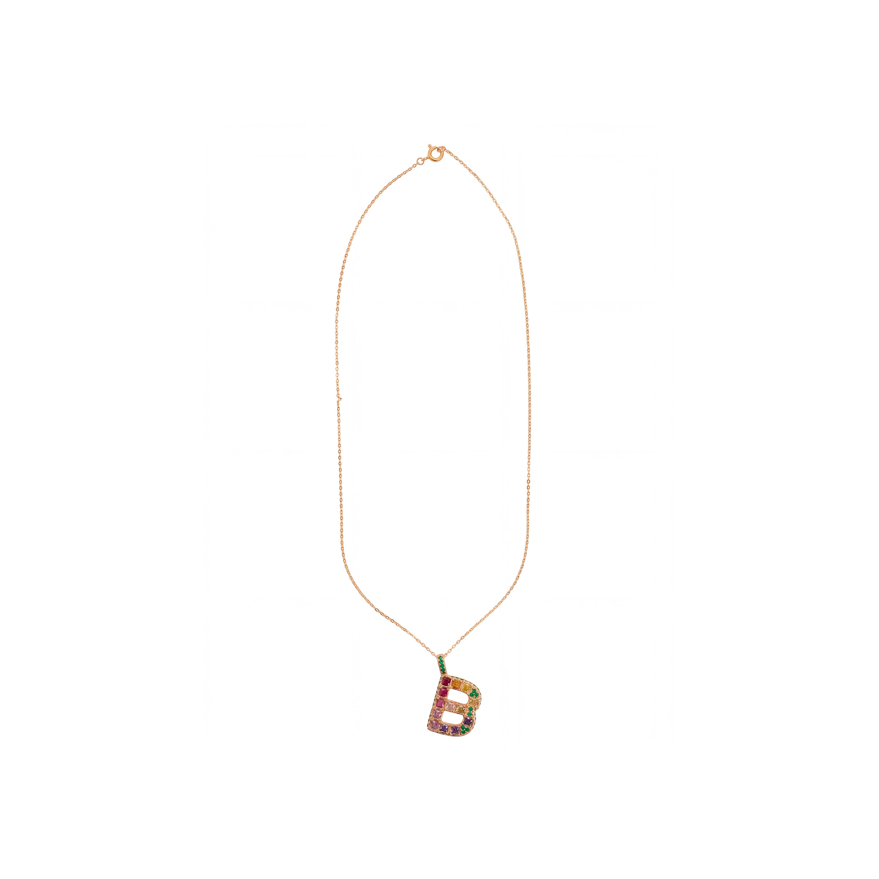 18k Rose Gold Finished Collar - A MULTICOLOR