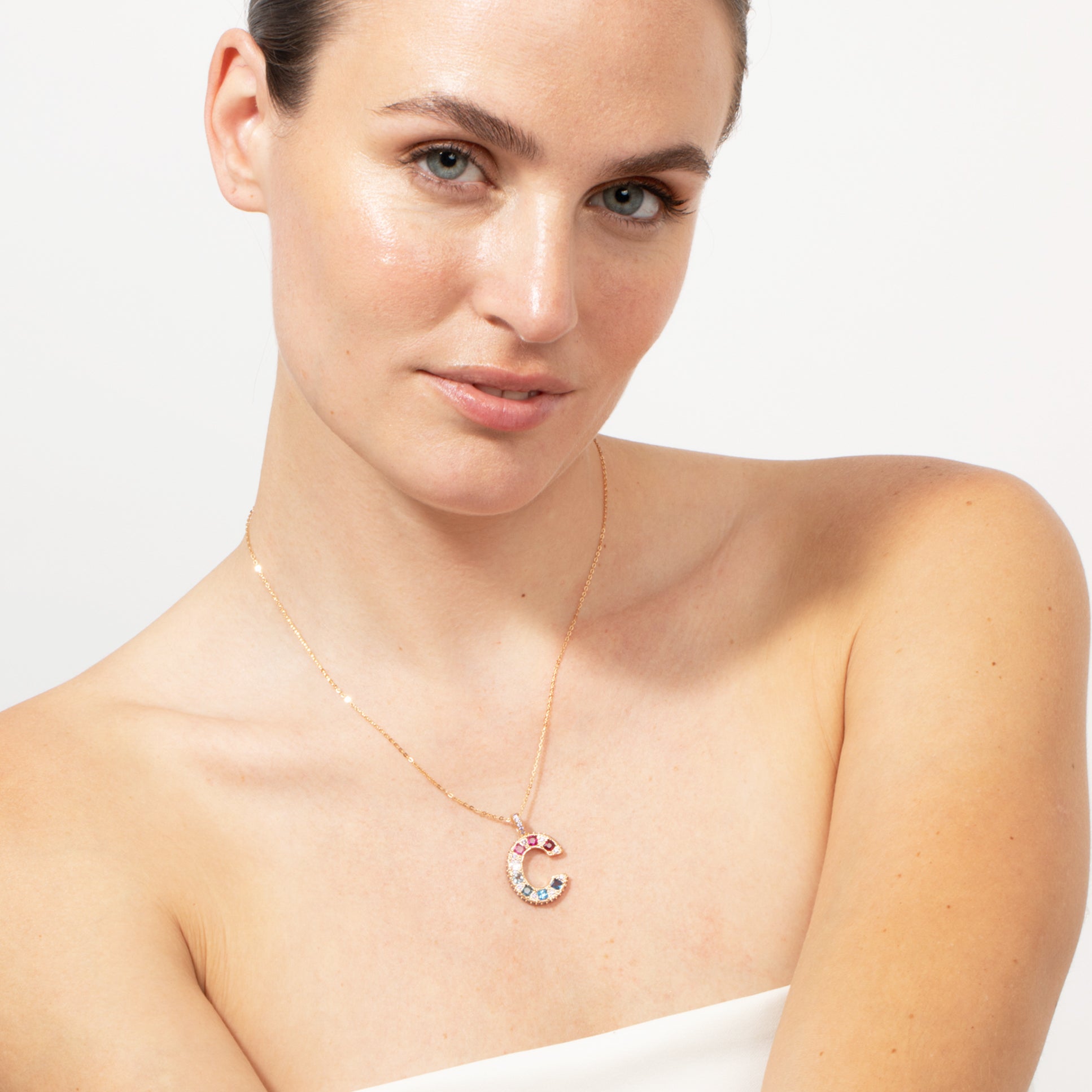 18k Rose Gold Finished Collar - A MULTICOLOR