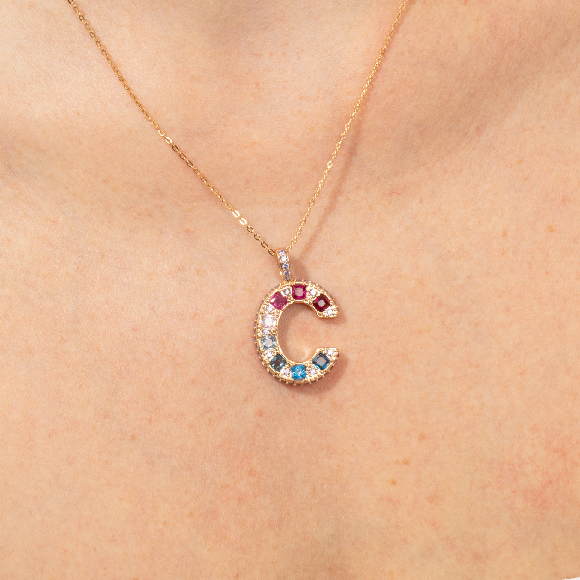 18k Rose Gold Finished Collar - A MULTICOLOR