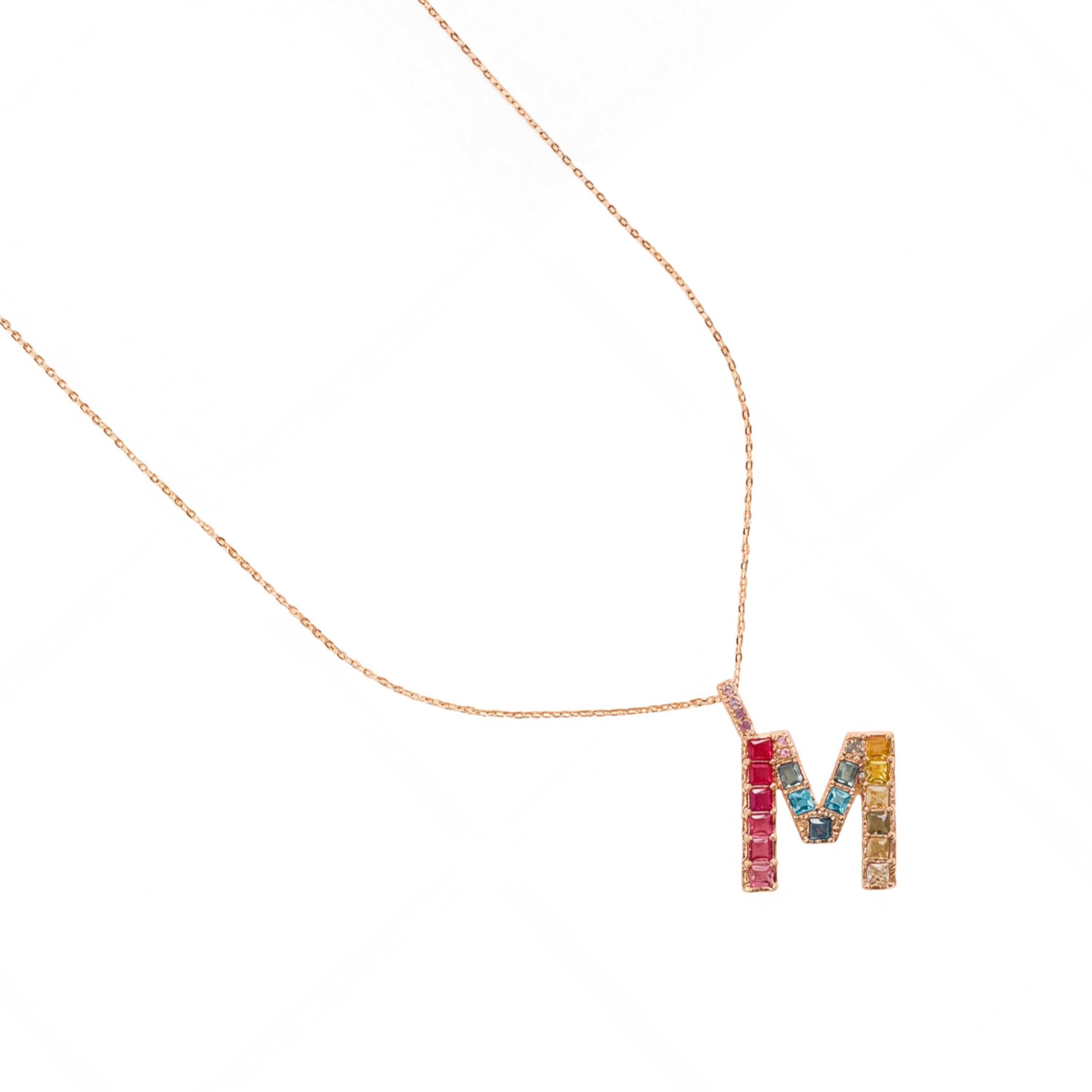 18k Rose Gold Finished Collar - A MULTICOLOR