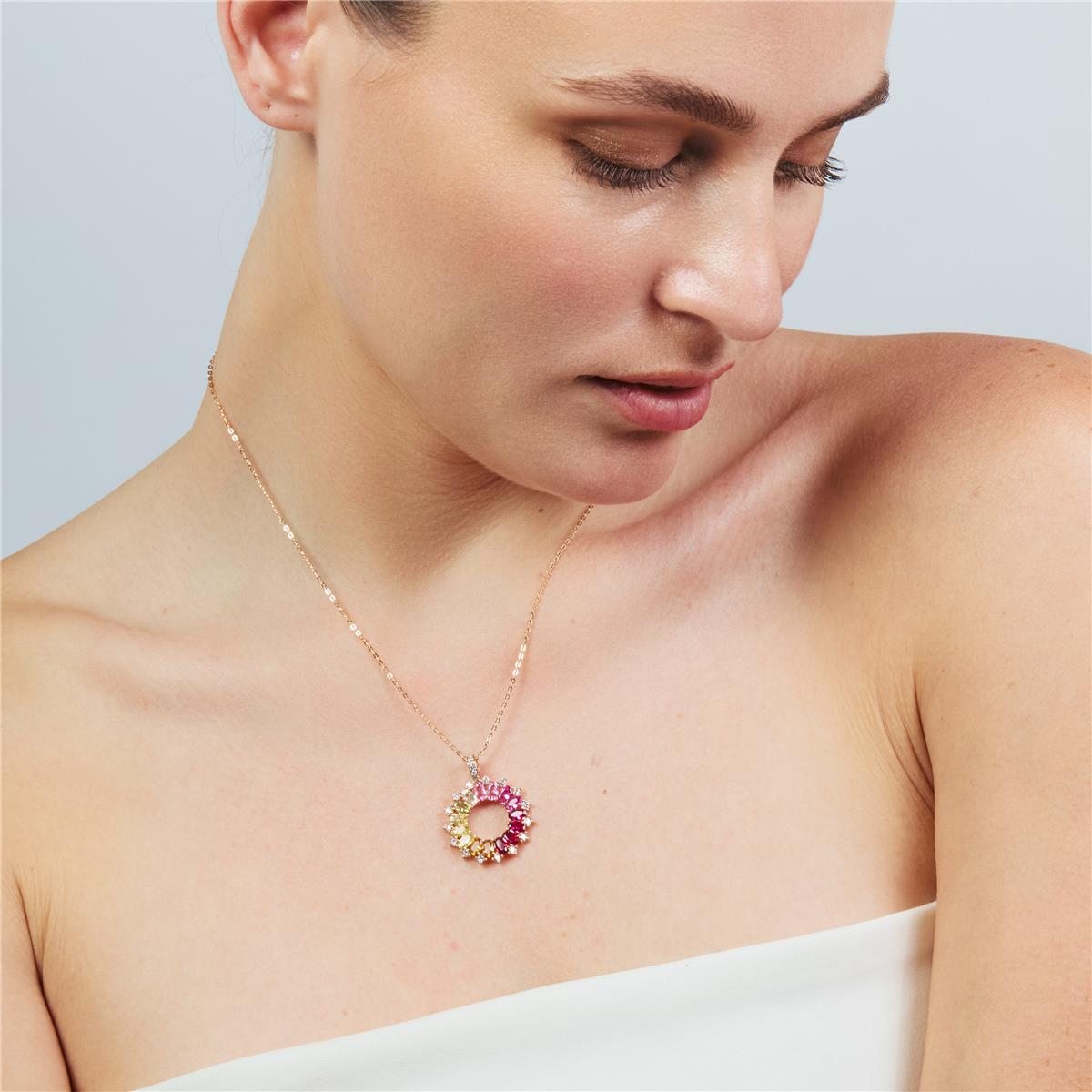 Collar Vehask acabado oro rosa 18k - Vehask