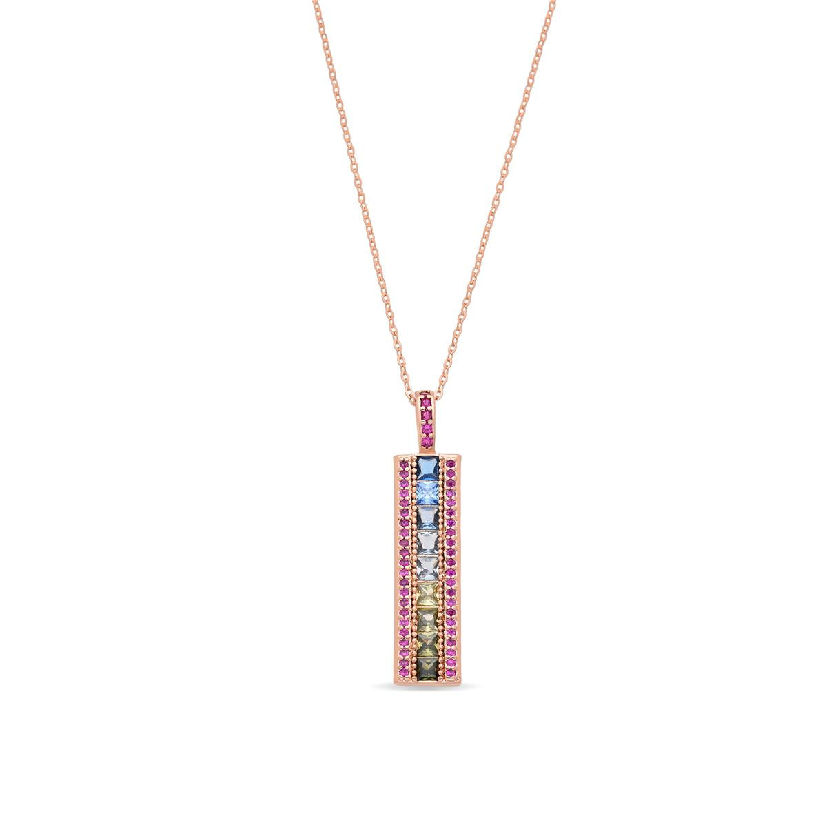 Colar Bu acabamento em ouro rosa 18k - Bu