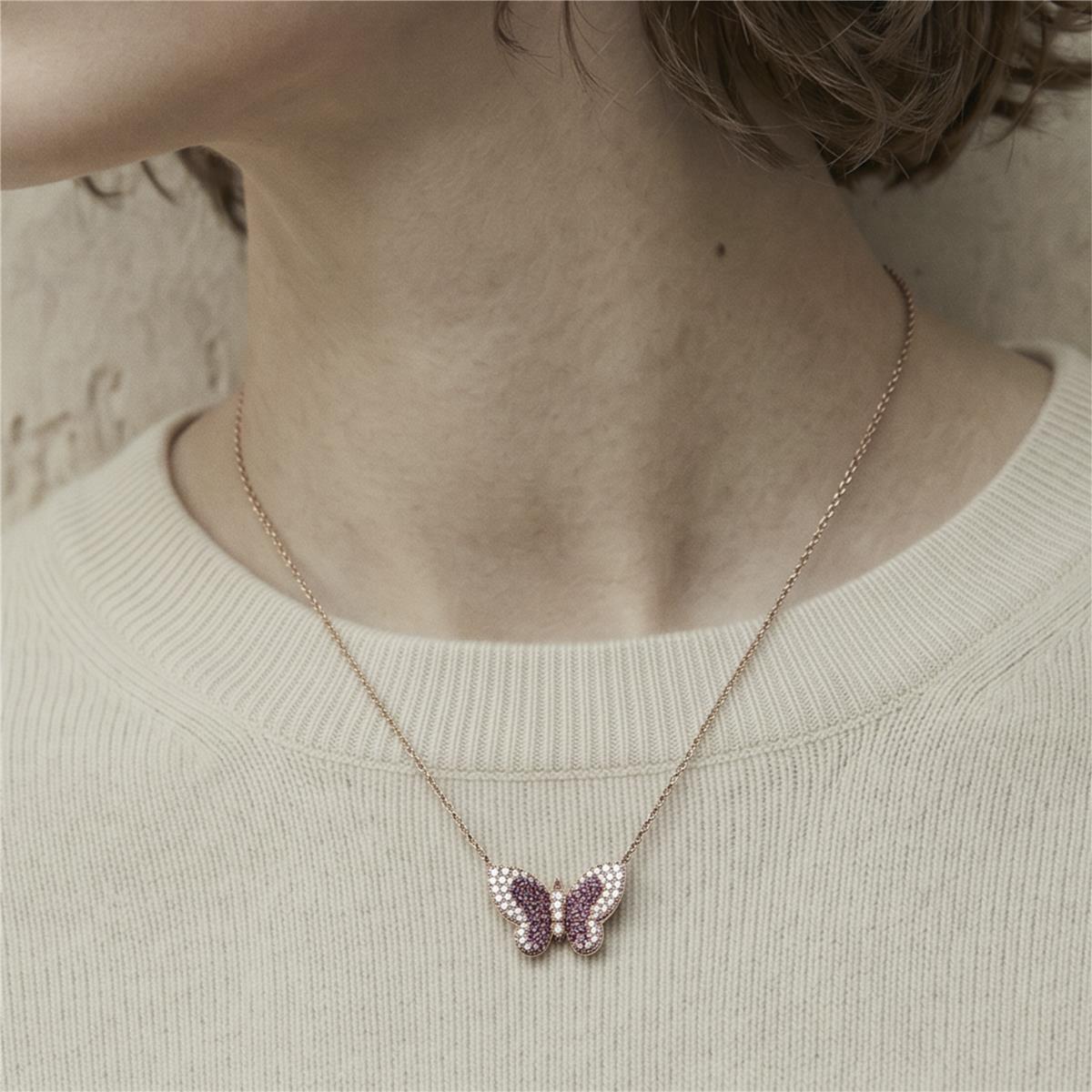 Collar Kwera acabado oro rosa 18k - Kwera