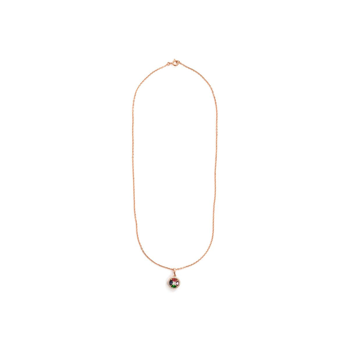 Halsband Rathio mit 18k Roségold-Finish - Rathio