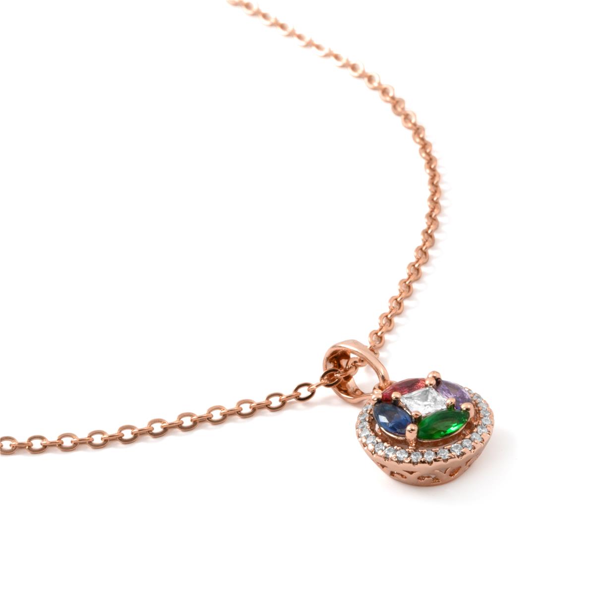Halsband Rathio mit 18k Roségold-Finish - Rathio