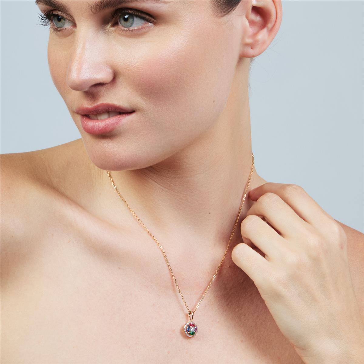 Halsband Rathio mit 18k Roségold-Finish - Rathio