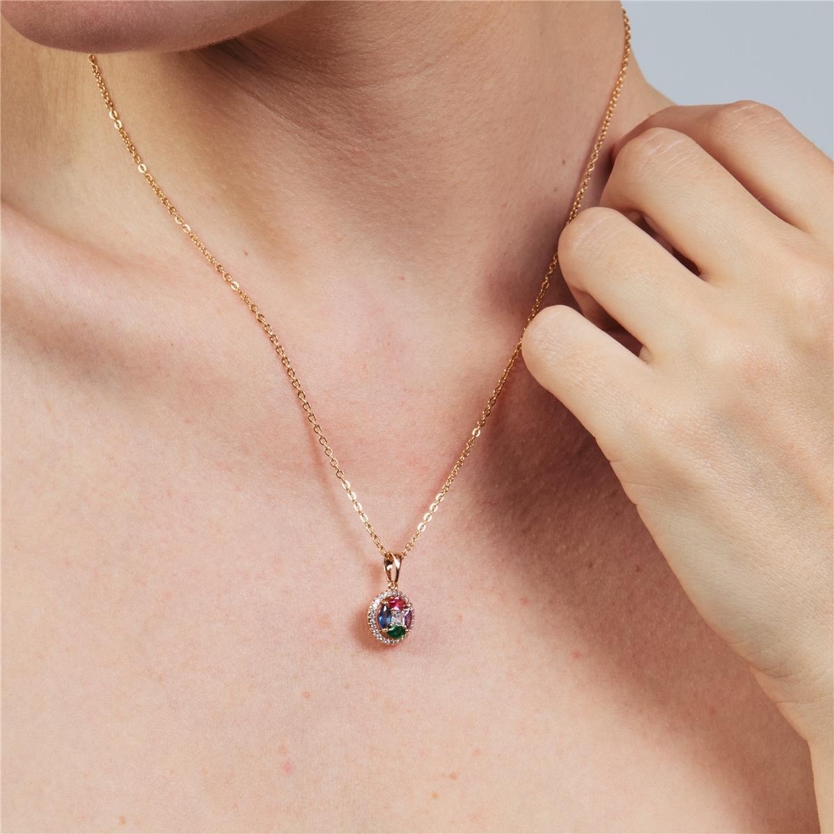 Halsband Rathio mit 18k Roségold-Finish - Rathio