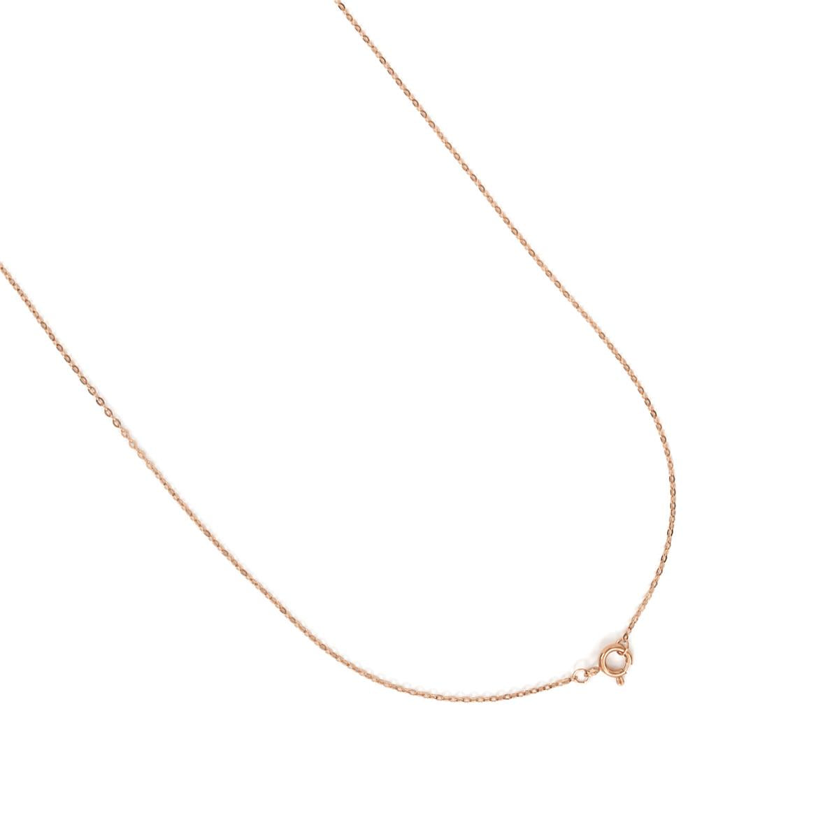 Collana in lega di metallo e zirconi multicolore con finitura in oro rosa 18k - Croce