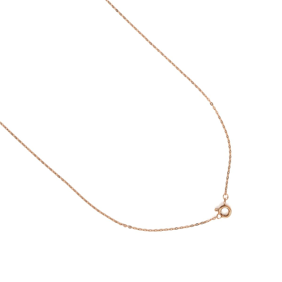 Collana in lega di metallo e zircone brillante con finitura in oro rosa 18k - Croce