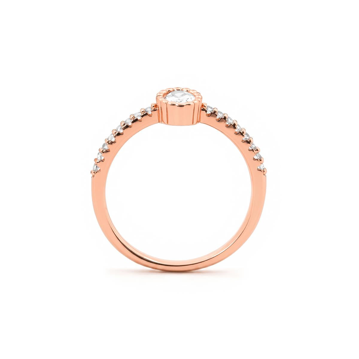 Anillo Zugje acabado oro rosa 18k - Zugje