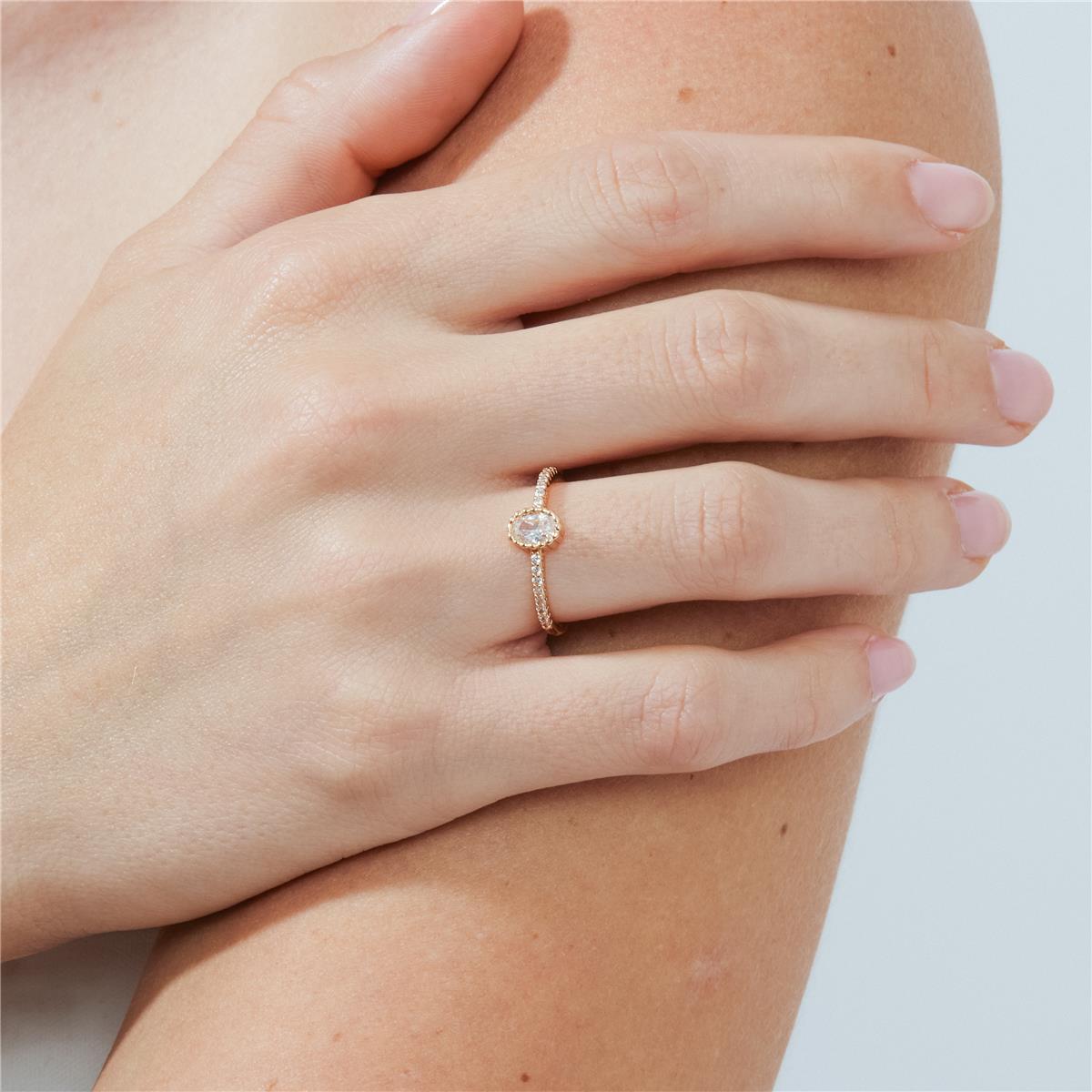 Anillo Zugje acabado oro rosa 18k - Zugje