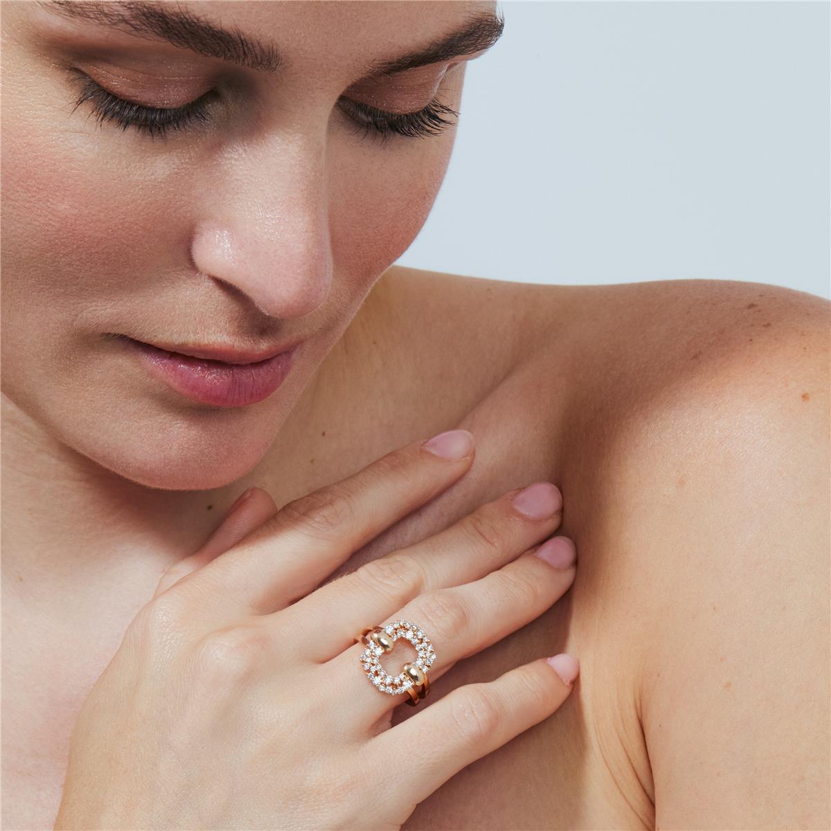 Anillo Polzal acabado oro rosa 18k - Polzal
