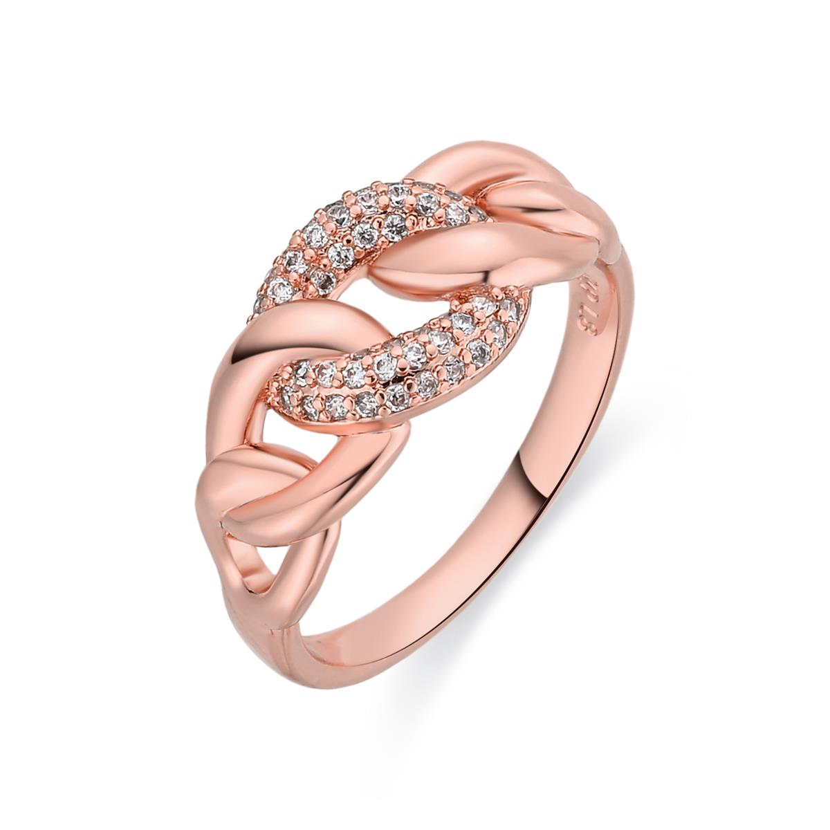 Ring Ka mit 18k Roségold-Finish - Ka WEISS