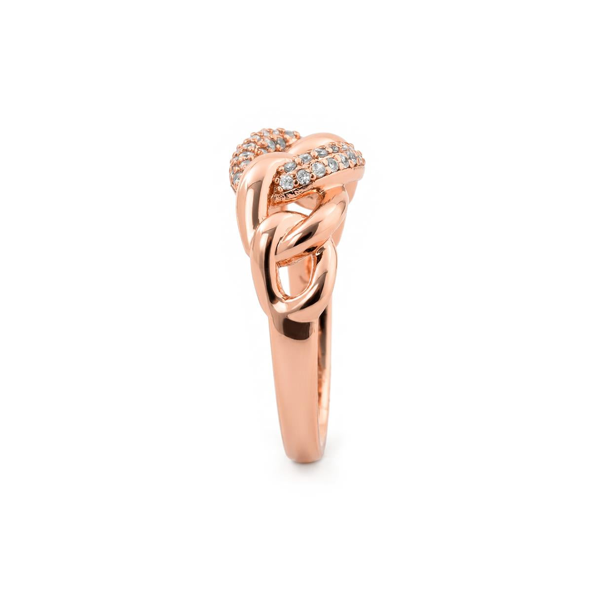 Ring Ka mit 18k Roségold-Finish - Ka WEISS