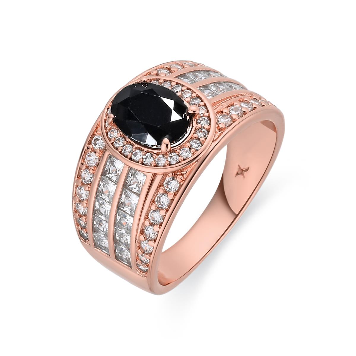 Bague Riadna finition or rose 18k - Riadna NOIR