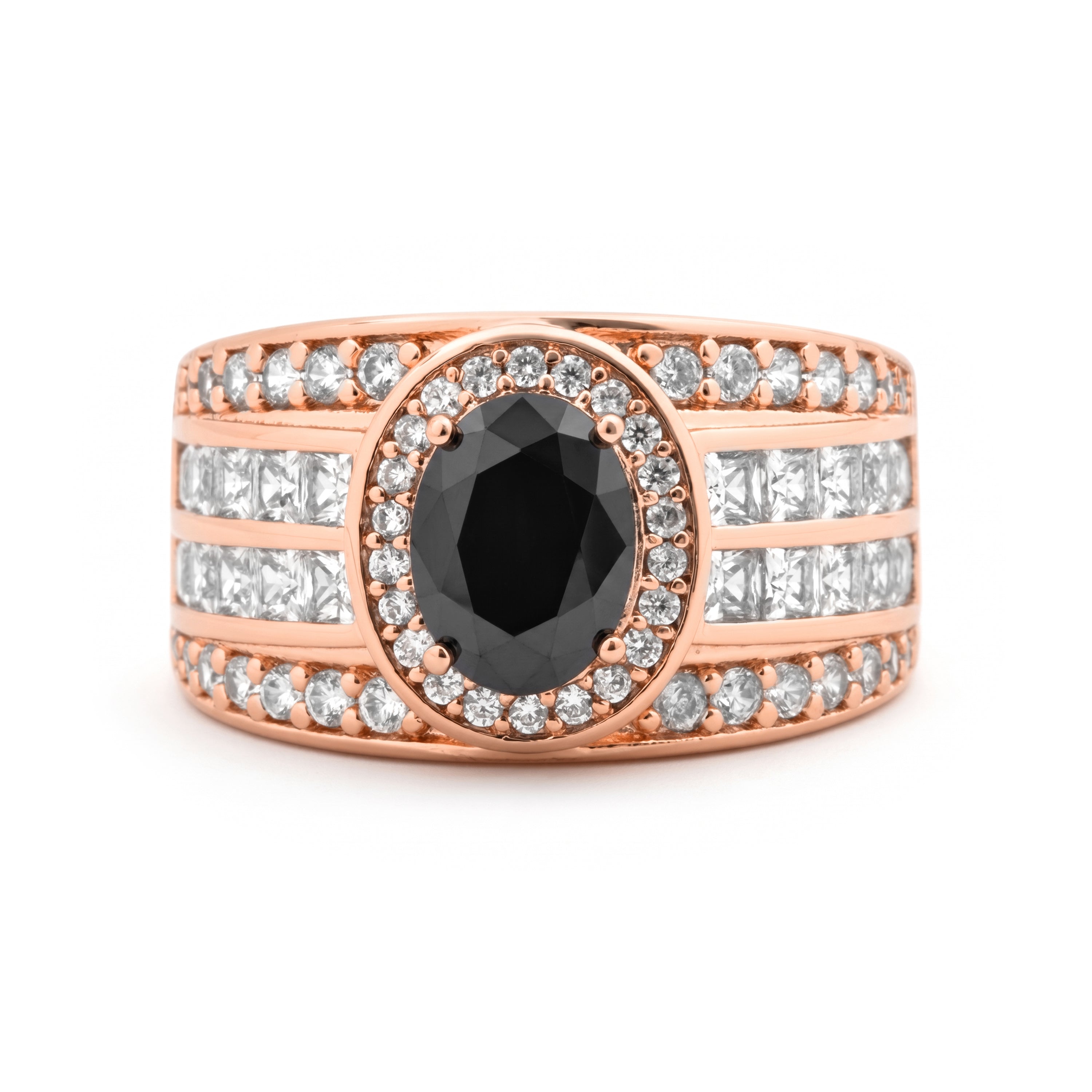 Bague Riadna finition or rose 18k - Riadna NOIR